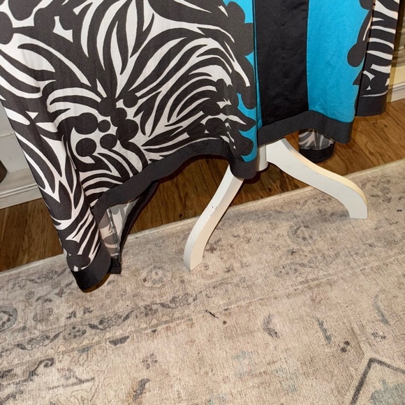 🩵INC international concepts blue & brown and white floral/animal print dress🩵 - Picture 4 of 6